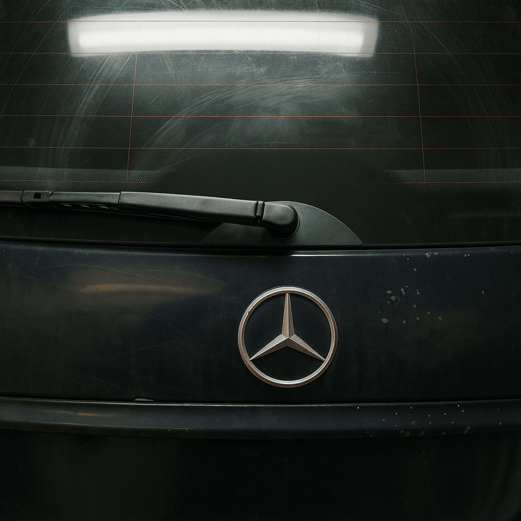 Cache essuie-glace arrière Mercedes Classe E W211 Break (S211) – Réf. REARWIPERCOVER - Vue 1